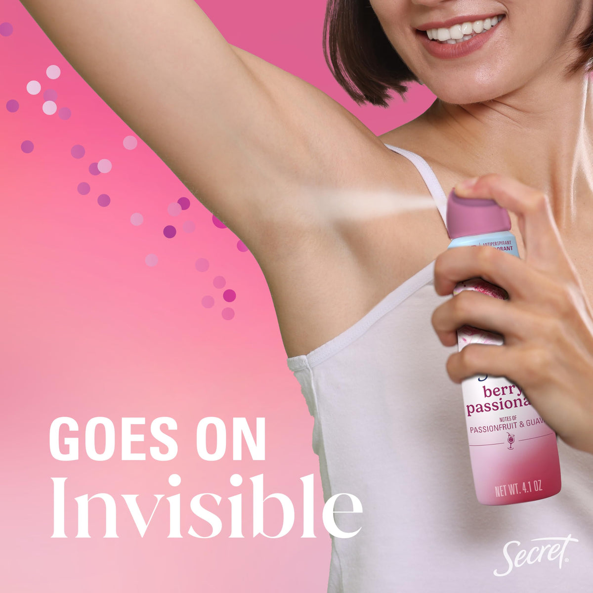 Secret Antiperspirant Deodorant in a personal care setup