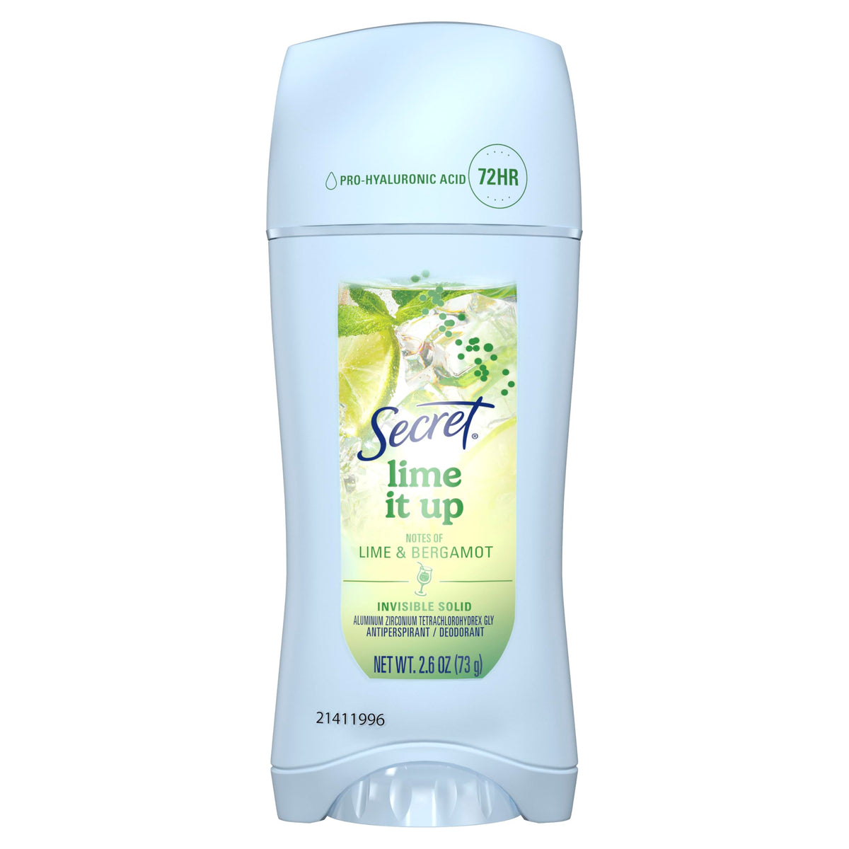 Secret Antiperspirant Deodorant Lime It Up 2.6oz front view