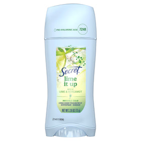 Secret Antiperspirant Deodorant Lime It Up 2.6oz front view