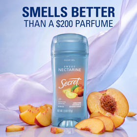 Secret Antiperspirant Deodorant on a bathroom shelf