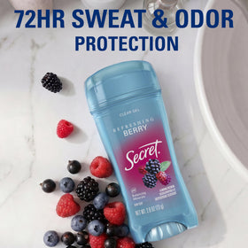 Secret Antiperspirant Deodorant packaging showing 72-hour protection