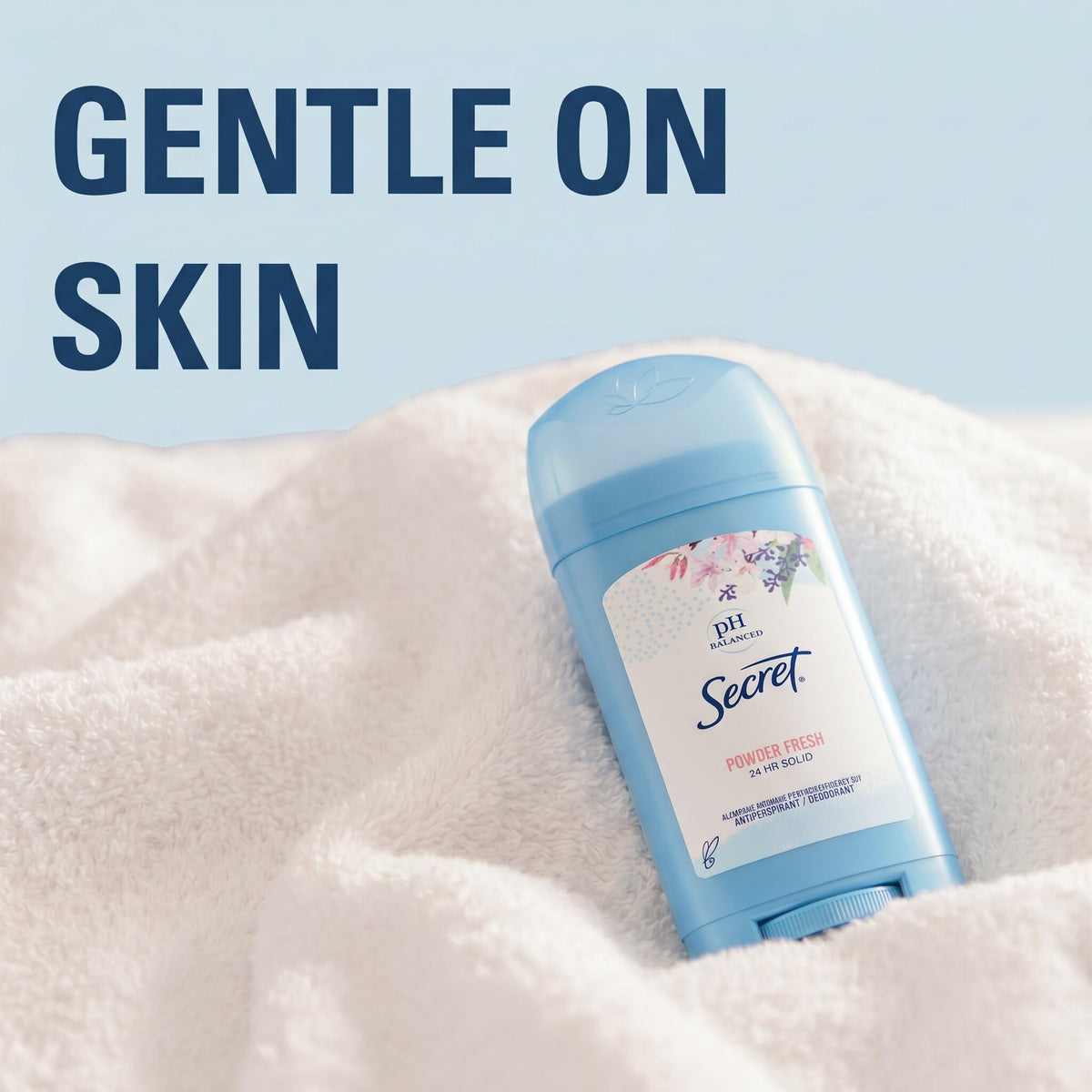 Secret Antiperspirant Deodorant showing Powder Fresh scent