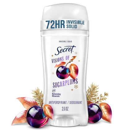 Secret Antiperspirant Deodorant Visions of Sugarplums front view