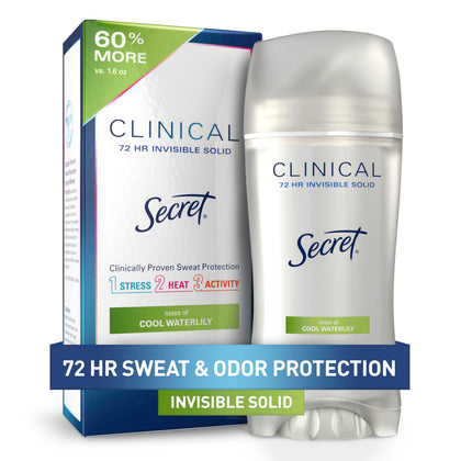 Secret Clinical Strength Antiperspirant Deodorant front view packaging