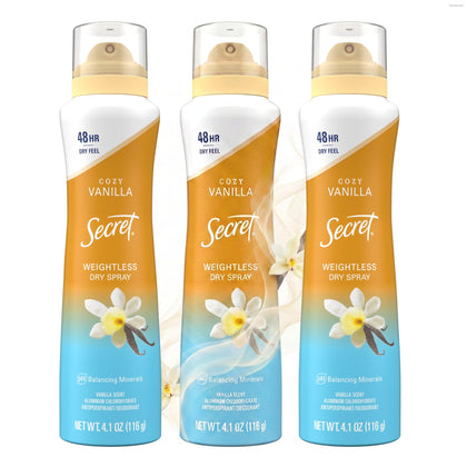 Secret Dry Spray Antiperspirant Deodorant front view, 4.1 oz