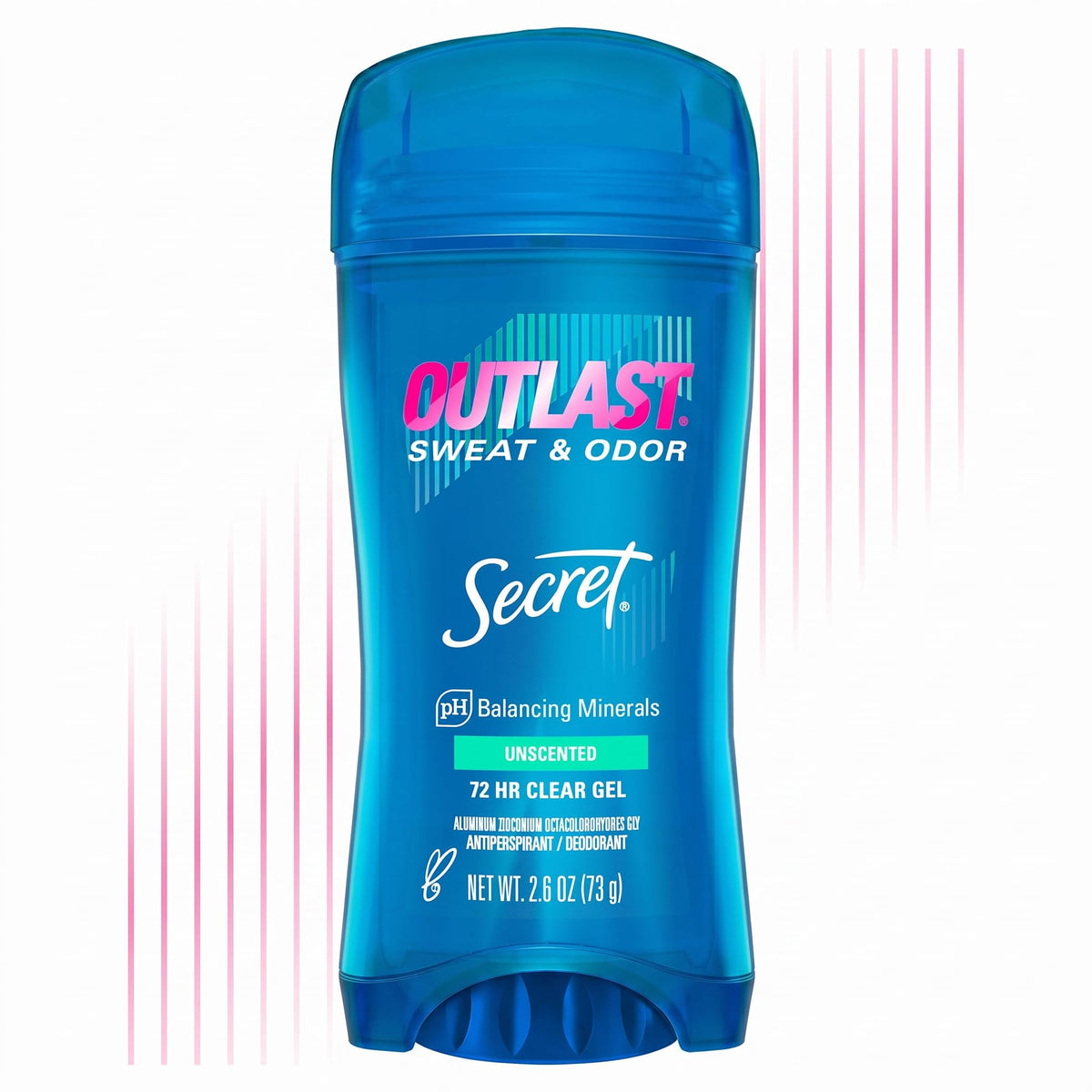 Secret Outlast Antiperspirant Deodorant Clear Gel front view