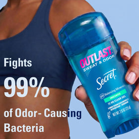 Secret Outlast Antiperspirant Deodorant Clear Gel with packaging