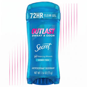 Secret Outlast Antiperspirant Deodorant front view, 2.6 oz