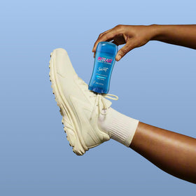 Secret Outlast Antiperspirant Deodorant with a fresh shower backdrop