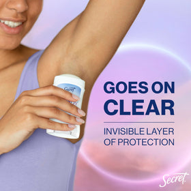 Secret Whole Body Deodorant Stick in use during outdoor activity