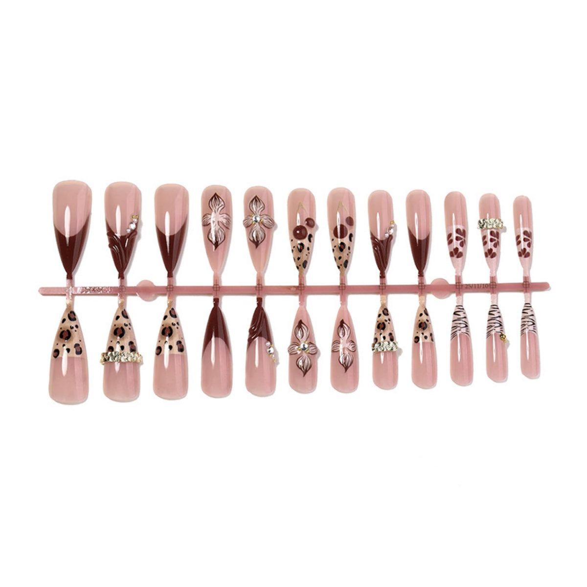SEENEEY Almond Press on Nails alongside nail care tools