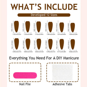 SEENEEY Almond Press on Nails showing natural fit on fingers