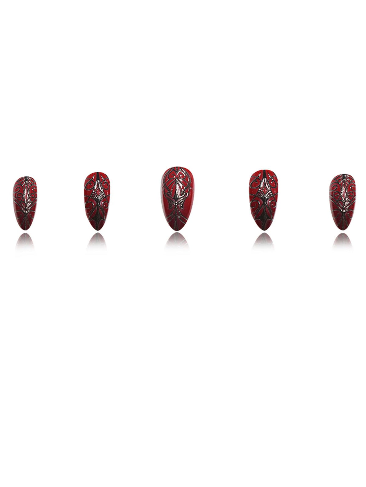 SEENEEY Long Almond Press on Nails packaging with 24 pieces