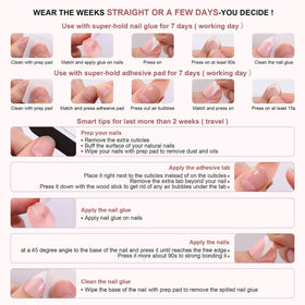 SEENEEY Medium Press on Nails in a stylish setting