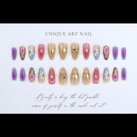 SEENEEY Press On Nails displayed on a hand