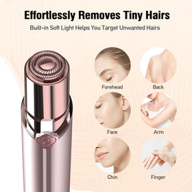 SEIHAI Facial Hair Remover with accessories including replacement heads