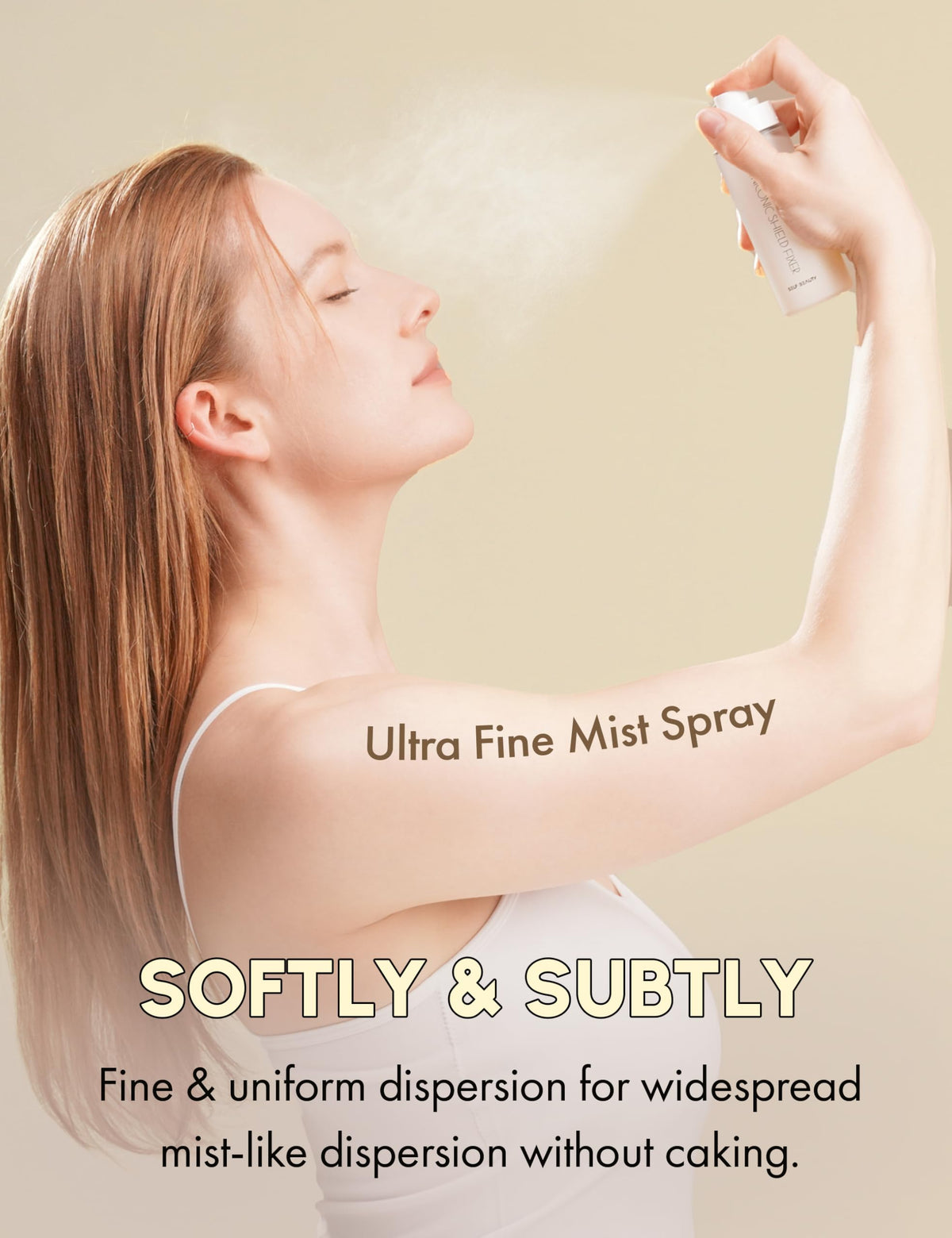 self beauty Hydrating Matte Makeup Fixer 100ml with makeup products