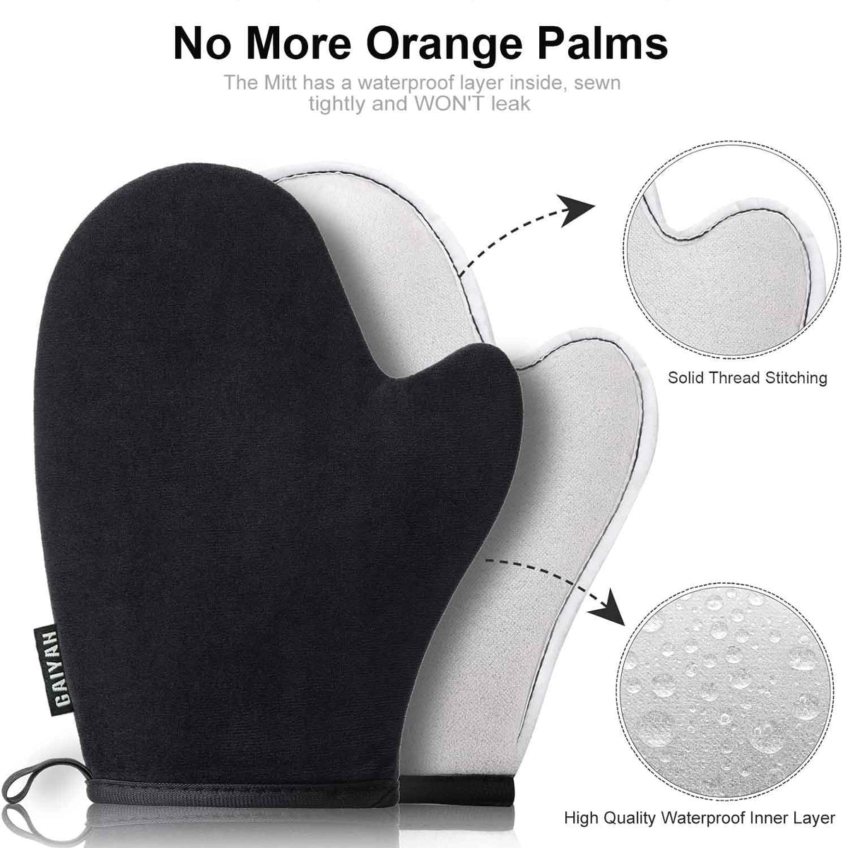 Self tanning back applicator included in the kit