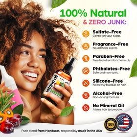 SELFWISE Batana Oil 2oz with natural ingredients displayed