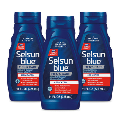 Selsun Blue Medicated Anti-Dandruff Shampoo 11 fl. oz. front view