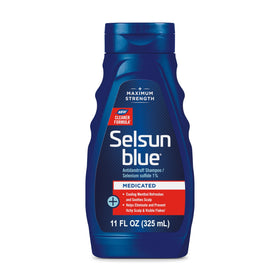 Selsun Blue Medicated Antidandruff Shampoo 11 fl. oz. front view