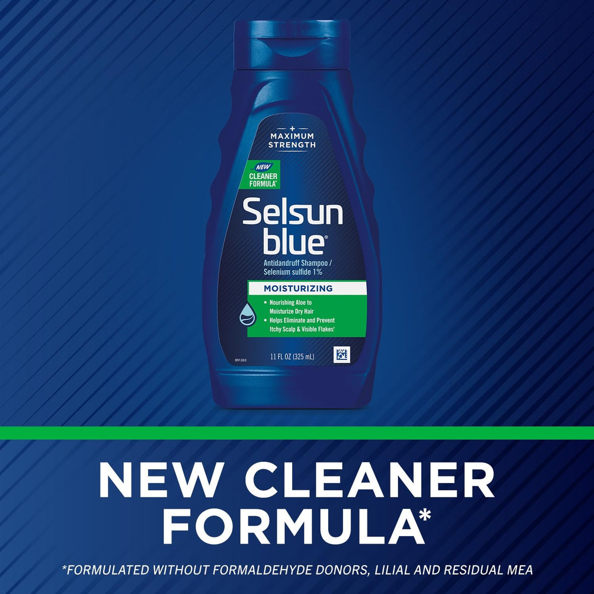 Selsun Blue Moisturizing Antidandruff Shampoo 11 fl. oz. back view