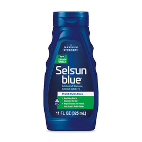 Selsun Blue Moisturizing Antidandruff Shampoo 11 fl. oz. front view
