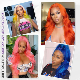 SEMANK 613 Lace Front Wig styled in a middle part