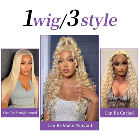 SEMANK 613 Lace Front Wig styled in a side part