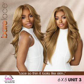 Sensationnel Bare Lace 6x5 Lacewig-Unit 3 Off Black back view