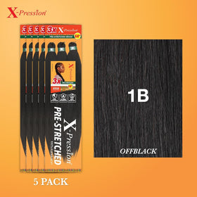 Sensationnel Braids XPRESSION 3X packaging with 5-pack display