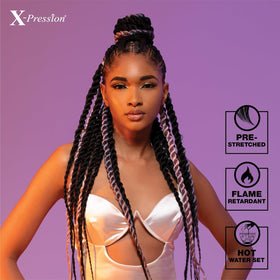 Sensationnel Braids XPRESSION 3X pre-layered style example
