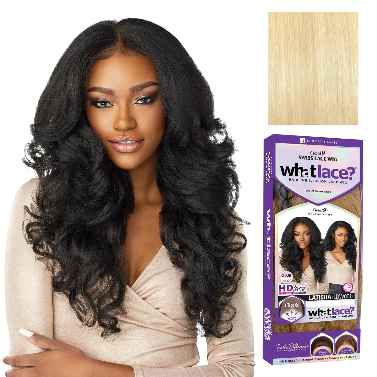 Sensationnel What Lace 13x6 Wig-Latisha 613 Blonde front view