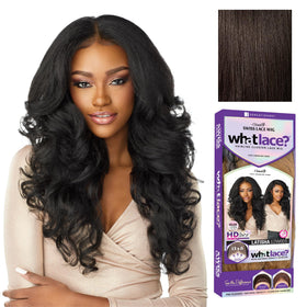 Sensationnel What Lace 13x6 Wig-Latisha Dark Brown front view