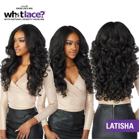 Sensationnel What Lace 13x6 Wig-Latisha Dark Brown with styling options