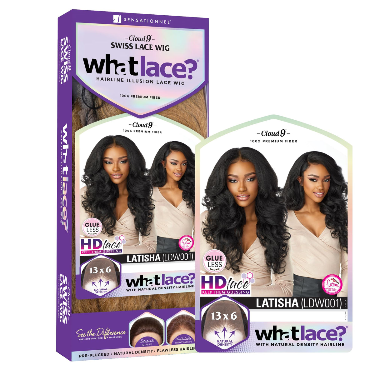 Sensationnel What Lace 13x6 Wig-Latisha Flamboyage Chocolate on mannequin
