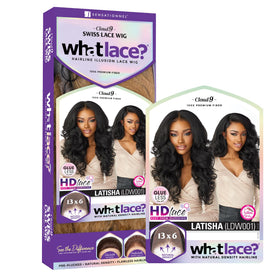 Sensationnel What Lace 13x6 Wig-Latisha Flamboyage Chocolate on mannequin