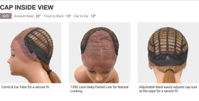 Sensationnel What Lace 13x6 Wig-Latisha showing different styling options