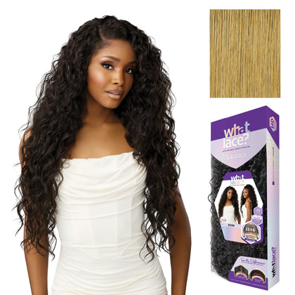 Sensationnel What Lace 13x6 Wig-Zion Caramel Blonde front view