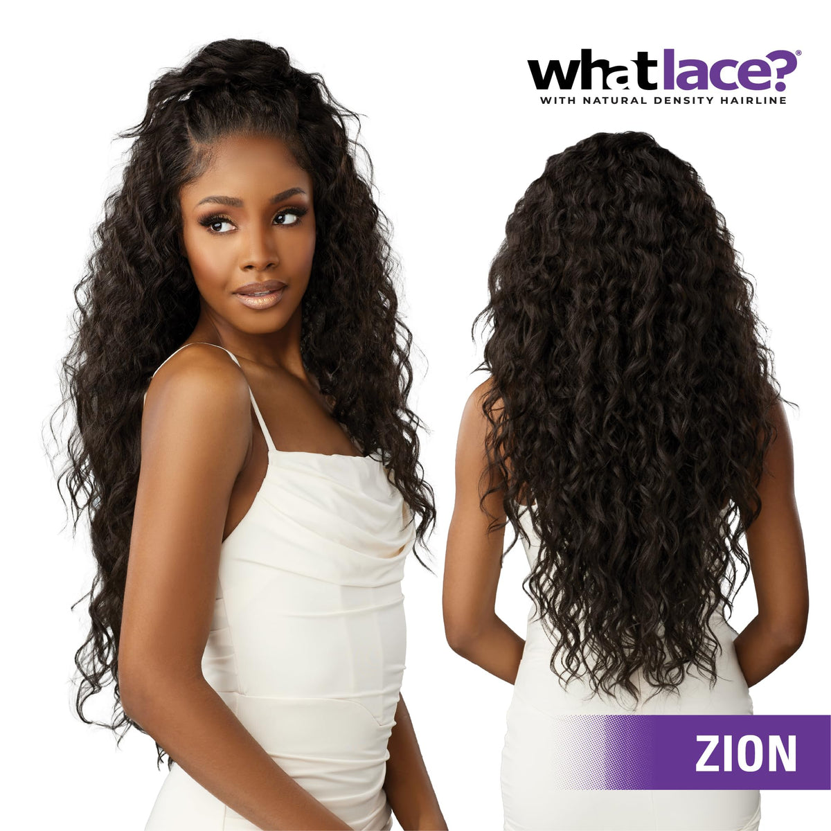 Sensationnel What Lace 13x6 Wig-Zion Jet Black styling options