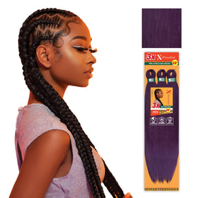 Sensationnel X-Pression 58in braiding hair in purple front view