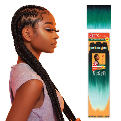 Sensationnel X-Pression 58in braids front view in Mint