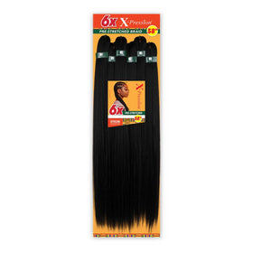 Sensationnel X-Pression 58in braids in 1B Off Black front view