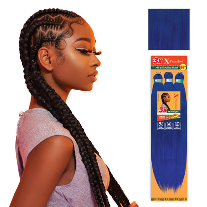Sensationnel X-Pression Braiding Hair 58in blue front view