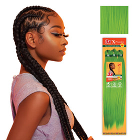 Sensationnel X-Pression braiding hair green 58in packaging