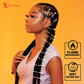 Sensationnel X-Pression braiding hair in Spring Twist style
