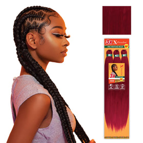 Sensationnel X-Pression Braids 3X 58in Burgundy front view