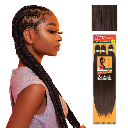 Sensationnel X-Pression Braids 3X 58in Medium Brown front view