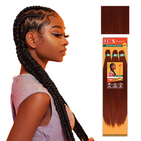Sensationnel X-Pression Braids 58in Copper Red front view
