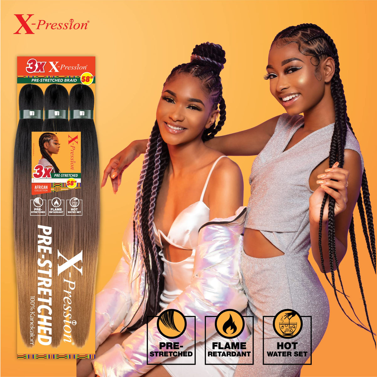 Sensationnel X-Pression Braids in Water Wave style